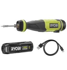 Паяльник електричний Ryobi RSI4-120G акумуляторний, USB, Lithium 4V 2Ah, 460°С, підсвічування (5133006146)