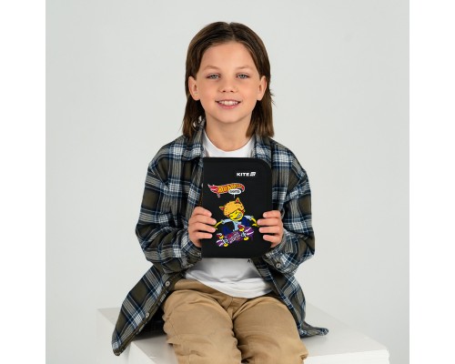 Пенал Kite 622-2 Hot Wheels, 1 відділення, 2 відворот (HW25-622-2)