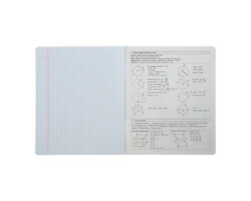 Зошит ZiBi предметний BLACK, 36 аркушів, клітинка, геометрія (ZB.1730-03)