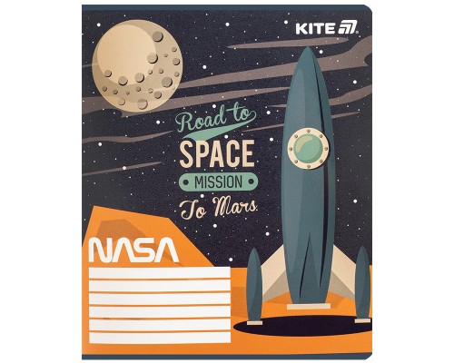 Зошит Kite NASA, 12 аркушів, клітинка (NS25-232)
