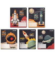 Зошит Kite NASA, 12 аркушів, клітинка (NS25-232)