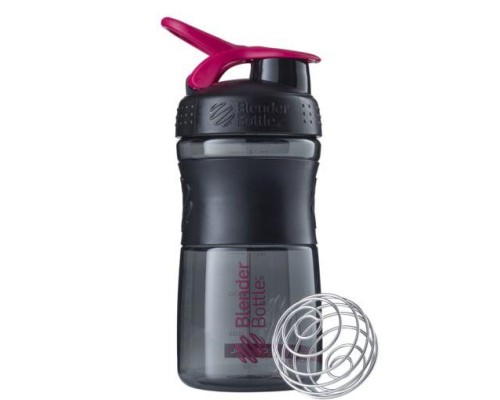 Шейкер спортивний BlenderBottle SportMixer Flip 20oz/590ml Black/Pink (SM 20oz Black/Pink)