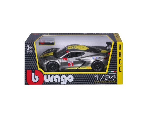 Машина Bburago Chevrolet Corvette C8.R (124) (18-28024)