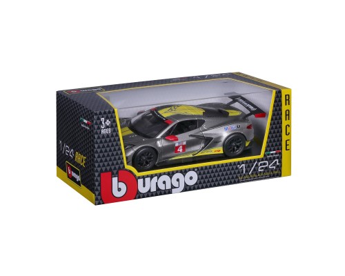 Машина Bburago Chevrolet Corvette C8.R (124) (18-28024)