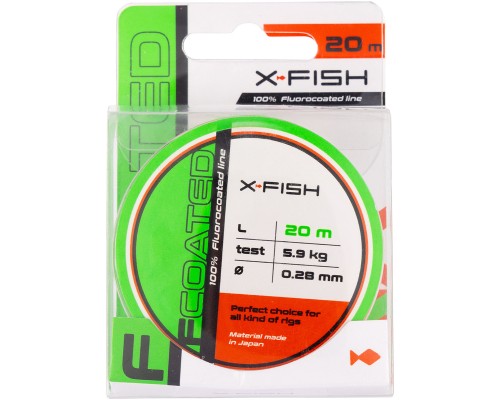 Флюорокарбон X-Fish FCoated 20m 0.28mm 5.9kg (1917.01.46)