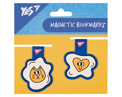 Закладки для книг Yes магнітні Stand with Ukraine, 2шт, блакитні (708124)