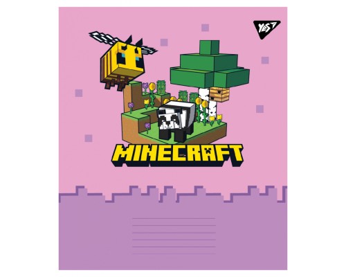 Зошит Yes Minecraft Spring А5 24 аркушів лінія (767596)