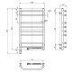 Сушарка для рушників Navin Блюз 480x800 (12-006033-4880)