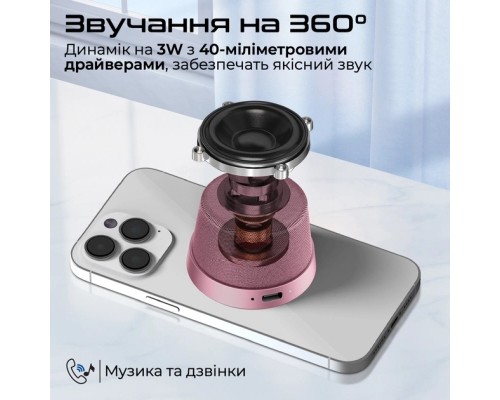 Акустична система Promate Punch 3 Вт Pink (punch.pink)
