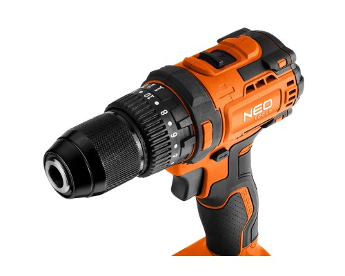 Шуруповерт Neo Tools Energy+ 18V, безщітковий, 95Нм, 0-320/0-1700об/хв 1.2кг (без АКБ та ЗП) (04-619)