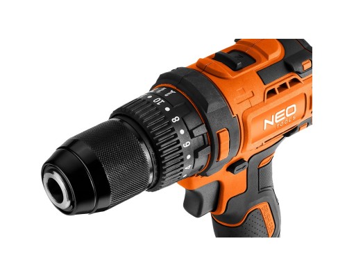 Шуруповерт Neo Tools Energy+ 18V, безщітковий, 95Нм, 0-320/0-1700об/хв 1.2кг (без АКБ та ЗП) (04-619)