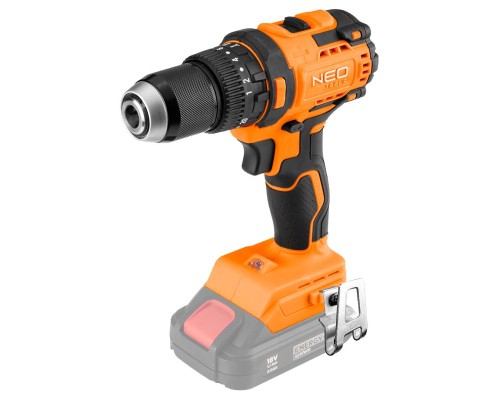 Шуруповерт Neo Tools Energy+ 18V, безщітковий, 95Нм, 0-320/0-1700об/хв 1.2кг (без АКБ та ЗП) (04-619)