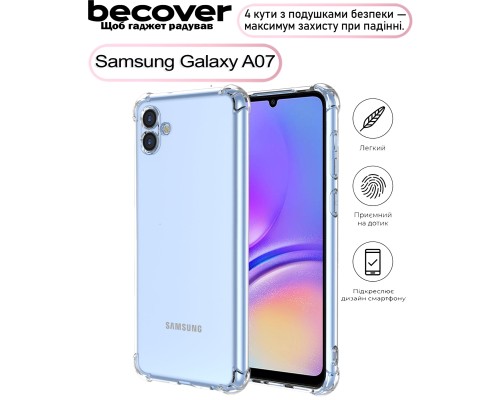 Чохол до мобільного телефона BeCover Anti-Shock Samsung Galaxy A07 SM-A075 Clear (713687)