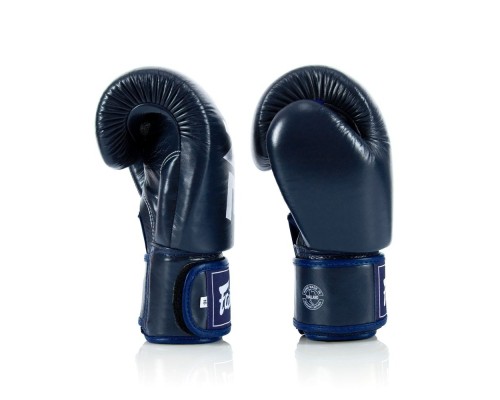 Боксерські рукавички Fairtex BGV1-ONE (натуральна шкіра) Blue 10 унцій (бинти в комплекті) (BGV1-ONE_10oz_Blue)