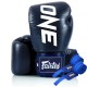 Боксерські рукавички Fairtex BGV1-ONE (натуральна шкіра) Blue 10 унцій (бинти в комплекті) (BGV1-ONE_10oz_Blue)