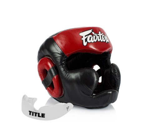 Боксерський шолом Fairtex HG13 Black/Red XL (HG13_XL_Black/Red)