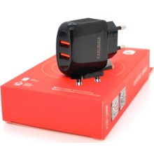 Зарядний пристрій KAKUSIGA 2xUSB 12W black (KSC-674-QISHENG-B)