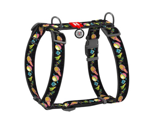 Шлея для собак WAUDOG Nylon анатомічна H-подібна з QR-паспортом 