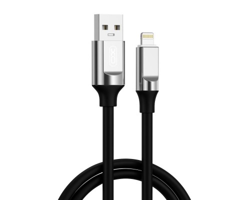 Дата кабель USB 2.0 AM to Lightning 1.0m 6A silicone black XO (NB251_L_Black)