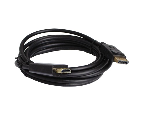 Кабель мультимедійний DisplayPort M to HDMI M 3.0m 4K60Hz black Patron (PN-DP-HDMI-30)