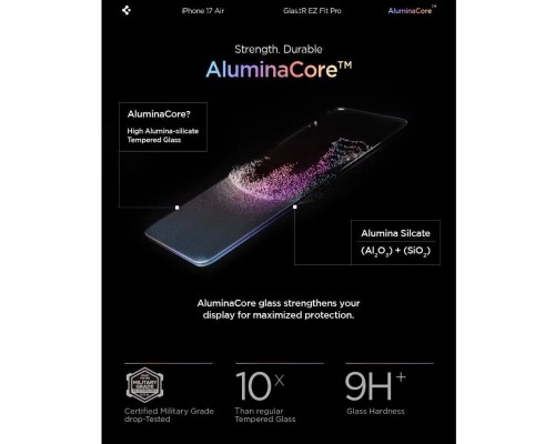 Скло захисне Spigen Glas.tR EZ Fit Pro HD iPhone 17 Air (AGL09870)