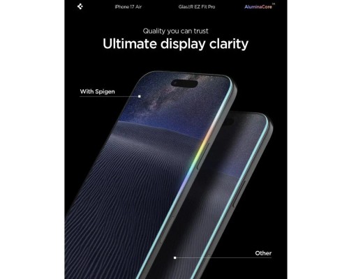 Скло захисне Spigen Glas.tR EZ Fit Pro HD iPhone 17 Air (AGL09870)