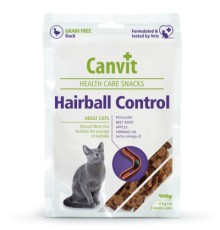 Ласощі для котів Canvit Hairball Control для виведення грудок шерсті з качкою 100 г (8595602514083)