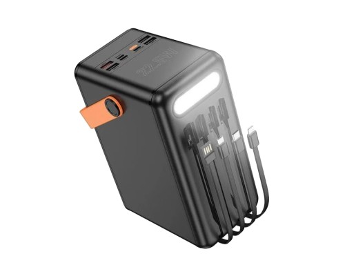 Батарея універсальна HOCO 120000mAh Prometheus 22.5W Fast Chardge, 2*LED lamp, Black (DB120 / 714723)