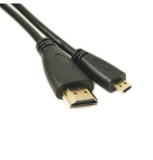 Кабель мультимедійний HDMI A to HDMI D (micro), 2.0m PowerPlant (KD00AS1274)