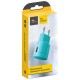 Зарядний пристрій Florence USB, 1.0A aquamarin color (FW-1U010A)