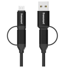 Дата кабель C4N1 4-in-1 USB Type-C Cable 1m Black Tronsmart (250290)