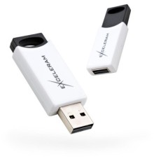 USB флеш накопичувач eXceleram 64GB H2 Series White/Black USB 2.0 (EXU2H2W64)