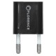 Зарядний пристрій Florence 1USB 1A + microUSB cable black (FL-1000-KM) (FL-1000-KM)