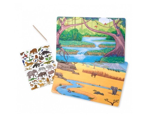 Набір для творчості Melissa&Doug Перевідні наліпки Джунглі і Саванна (MD9532)