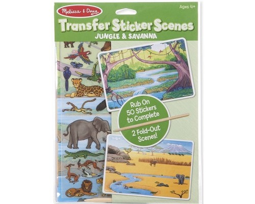 Набір для творчості Melissa&Doug Перевідні наліпки Джунглі і Саванна (MD9532)