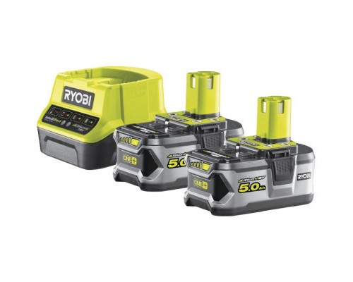 Акумулятор до електроінструменту Ryobi + зарядний пристрій ONE+ RC18120-250 18В 2х5.0А/г Lithium+ (5133003364)