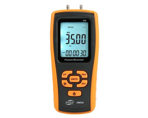 Манометр Benetech диференціальний, USB (GM520)