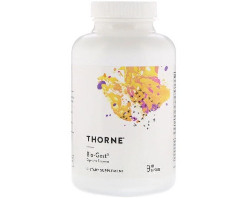 Пробіотики Thorne Research Біо-Гест, травні ферменти, Bio-Gest, 180 капсул (THR-40502)