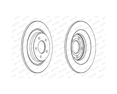Гальмівний диск FERODO DDF1547C
