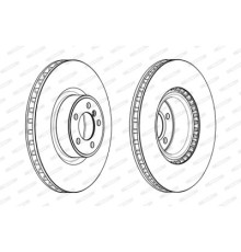 Гальмівний диск FERODO DDF2086C-1