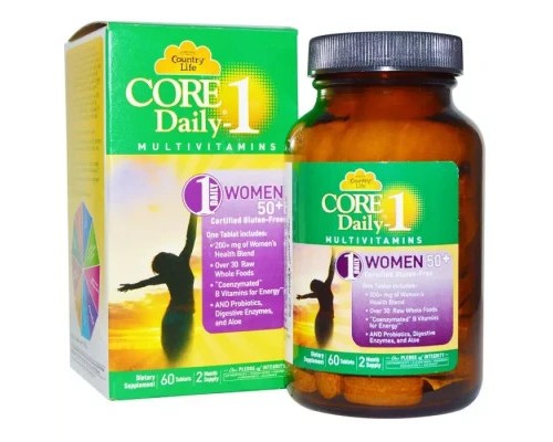 Мультивітамін Country Life Мультивітаміни для Жінок, 50+, Core Daily-1 for Women 50+, 6 (CLF-08196) Мультивітамін Country Life Мультивітаміни для Жінок, 50+, Core Daily-1 for Women 50+, 6 (CLF-08196)