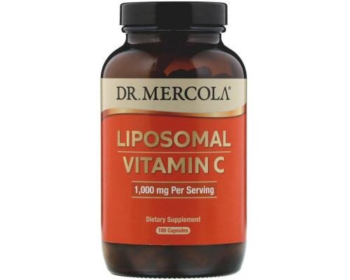 Вітамін Dr. Mercola Вітамін C в ліпосоми, 1000 мг, Liposomal Vitamin C, 180 капс (MCL-01559)