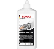 Автополіроль Sonax з воском кольоровий білий (500мл) NanoPro (296000)