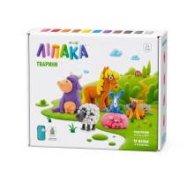 Набір для творчості Lipaka Тварини Меганабір пластиліну самозагуст. (15012-UA01)