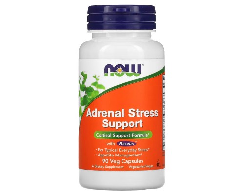 Вітамінно-мінеральний комплекс Now Foods Підтримка надниркових залоз при стресі, Adrenal Stress Support, 90 в (NOW-03344)