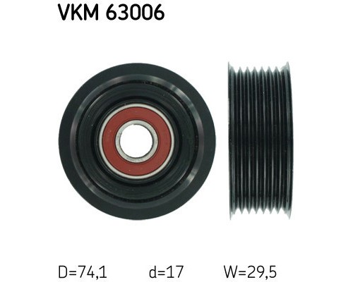 Ролик натягувача ременя SKF VKM 63006