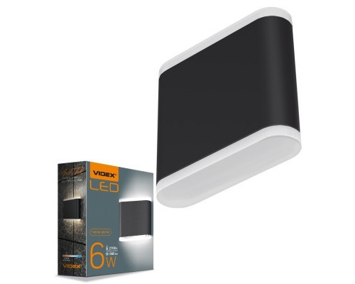 Світильник Videx LED AR06 IP54 6W 2700K чорний (VL-AR06-062B)
