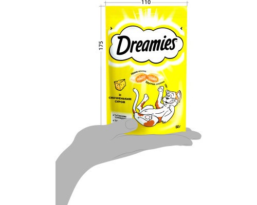 Ласощі для котів Dreamies із сиром 60 г (4008429037986)