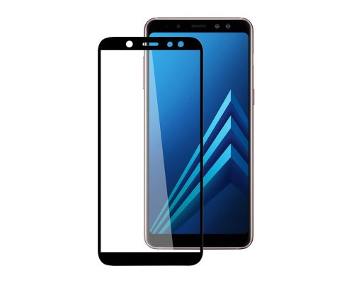 Скло захисне PowerPlant Full screen Samsung Galaxy A6+ (SM-A605) Black (GL605323)