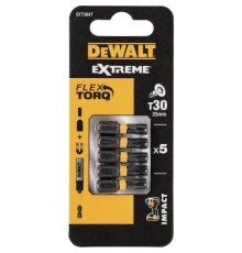 Набір біт DeWALT IMPACT TORSION, ударні, Torx, Т30, L = 25 мм, 5 шт (DT7384T)